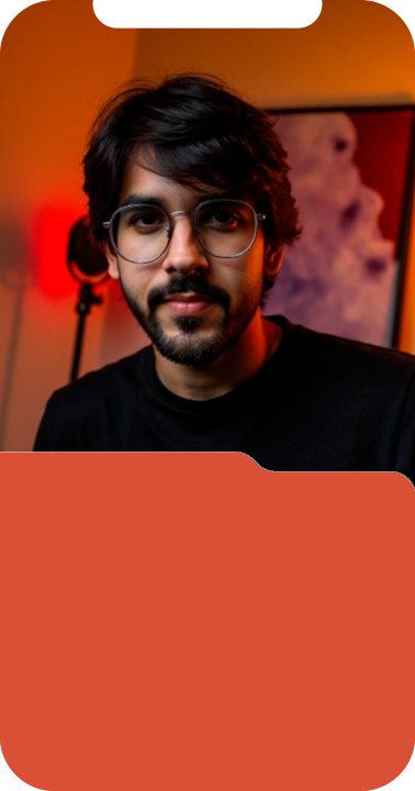 Bruno, da Barlav, olhando pra câmera